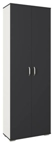 Dulap Como, 2 Usi, Antracit/Alb, L 66 x l 35 x H 200 cm