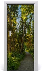 Autocolante pentru usi Calea în pădure