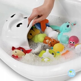 Recipient pentru organizare jucarii de baie, alb by Maltex Baby