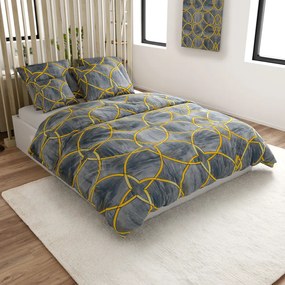 Lenjerie de pat din microfibra RYNETH gri Dimensiune lenjerie de pat: 70 x 80 cm | 140 x 200 cm