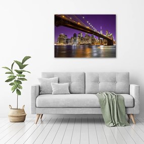 Tablou pe pânză Manhattan pe timp de noapte