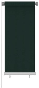 Jaluzea tip rulou de exterior, verde inchis, 60x140 cm, HDPE Morkegronn, 60 x 140 cm
