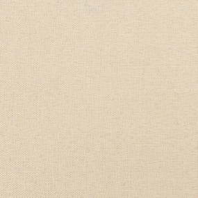 Pat box spring cu saltea, crem, 200x200 cm, textil Crem, 25 cm, 200 x 200 cm
