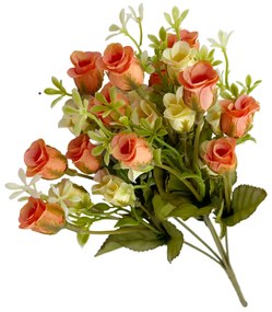 Trandafiri artificiali Gail, Portocaliu, 30cm