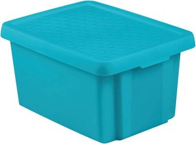 Cutie de depozitare cu capac 16L - albastru CURVER