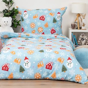 Lenjerie de pat din flanel 4Home Sweet Winter, 140x 200 cm, 70 x 90 cm, 140 x 200 cm, 70 x 90 cm