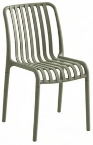 Scaun din plastic TREGO, verde