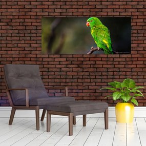 Tablou cu papagal pe greangă (120x50 cm)