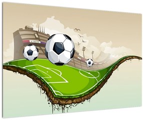 Tablou - Teren de fotbal (90x60 cm)