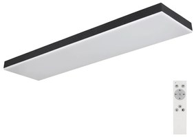 Plafonieră LED dimabilă DORO LED/24W/230V negru Globo 41594D4 + telecomandă