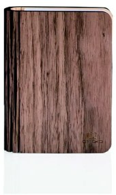 Veioză maro LED cu abajur textil (înălțime 2,5 cm) Booklight – Gingko