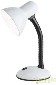 Veioza, Lampa de birou, finisaj alb, Dylan 4168 RX