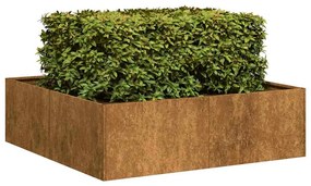 vidaXL Jardinieră Rusty 100x100x30 cm Oțel pentru intemperii