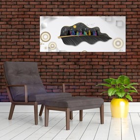 Tablou abstracției (120x50 cm)