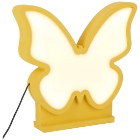 Veioză pentru copii galbenă Butterfly – Candellux Lighting