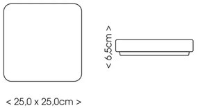 Plafonieră LED pentru baie Ecolite W3094-12W/BI LUKY LED/12W/230V IP44 alb