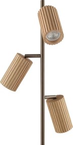 Brilliant - Lampadar LAKEWOOD 3xGU10/10W/230V maro