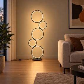 BRILAGI - Lampă LED de podea ECHO LED/36W/230V 4000K 110 cm neagră
