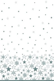 Crăciun Silver Stars față de masă de hârtie 120x180 cm