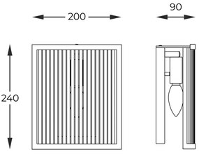 Aplică Zuma Line W0528-01A-V6AC SERGIO 1xE14/60W/230V auriu
