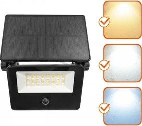 Proiector solar LED cu senzor NCS G2 LED/20W/3,7V 3000/4000/6500K IP54 2600 mAh