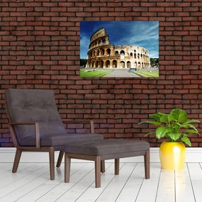 Tablou pe sticlă - Colosseum din Roma, Italia (70x50 cm)