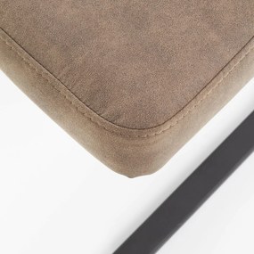Scaun K338 piele ecologica maro