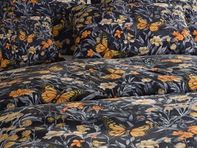 Lenjerie de pat din microfibra BUTTERFLY GARDEN albastru-gri Dimensiune lenjerie de pat: 70 x 90 cm | 140 x 200 cm