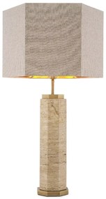 Veioza design LUX Newman, travertin