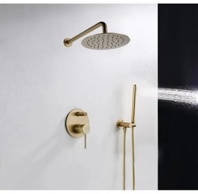 REA-P4110 - Set de duș LUNGO cu baterie încastrată, finisaj auriu