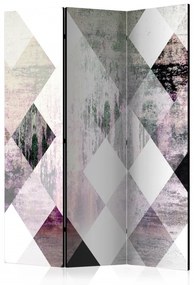 Paravan - Rhombic Chessboard (Pink) [Room Dividers]