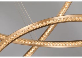 Lustră LED pe cablu BRIGHTON LED/55W/230V aurie Azzardo AZ4429