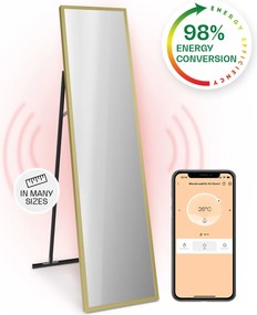 Klarstein La Palma 900 smart, încălzitor, infraroșu, 40x160cm, 900W, partea frontală cu oglindă