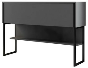Comoda Luxe Antracit și Negru