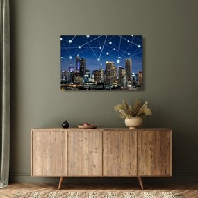 Tablou - Municipiul nocturn (90x60 cm)