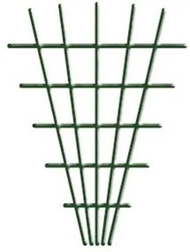 Suport plante cataratoare, metal plastifiat, verde, 4/4.7 mm, 75x5x145 cm
