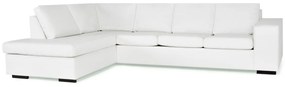 Colțar Scandinavian Choice D102Alb, 302x237x85cm, Picioare: Lemn
