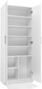 Oliv 2D könyvespolc, irodai szekrény, fehér