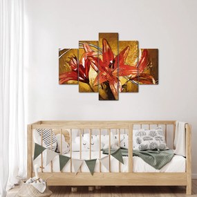 Tablou cu flori de crini (150x105 cm)