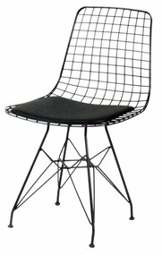 Scaun metal Frame, Negru, 53 x 80 x 51 cm