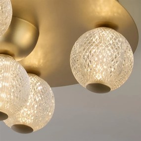 Plafoniera LED design modern Asteroid Led auriu