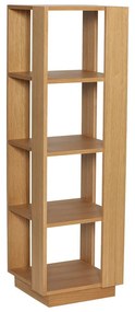 Bibliotecă în culoare naturală cu aspect de lemn de stejar 45x140x45 cm Merge – Hübsch