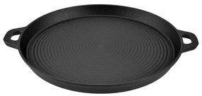 Placa grill BBQ 33cm rotunda, fonta Perfect Home 12003