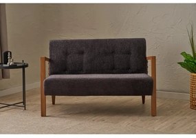 Canapea TUMI, 2 locuri, gri antracit