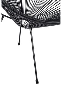 Fotoliu de grădină din ratan artificial Bonami Selection Avocado, negru