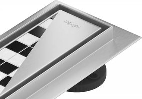 Mexen Flat M13 scurgere liniară 2în1 50 cm, inox - 1010050-15