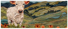 Tablou - Imitație de motiv tricotat (120x50 cm)