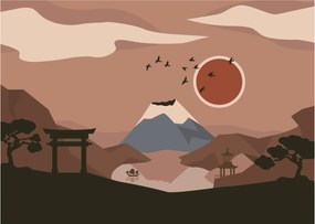 Tablou pe sticlă - Japonia N⁰1 (70x50 cm)