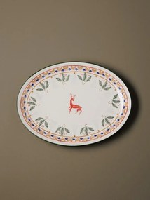 Set 2 platouri rotunde din ceramica, "Frimas"