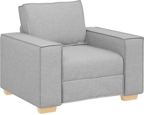 vidaXL Canapea fotoliu gri nor, 100x78x84 cm, material textil